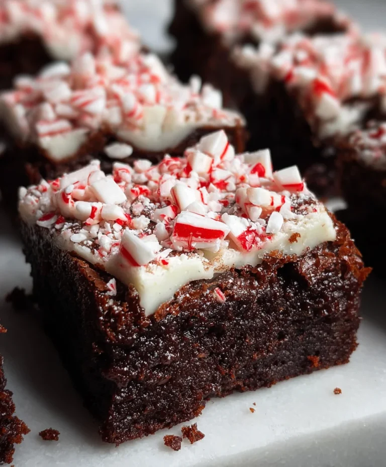 Easy Peppermint Brownies Recipe-Holiday Treat