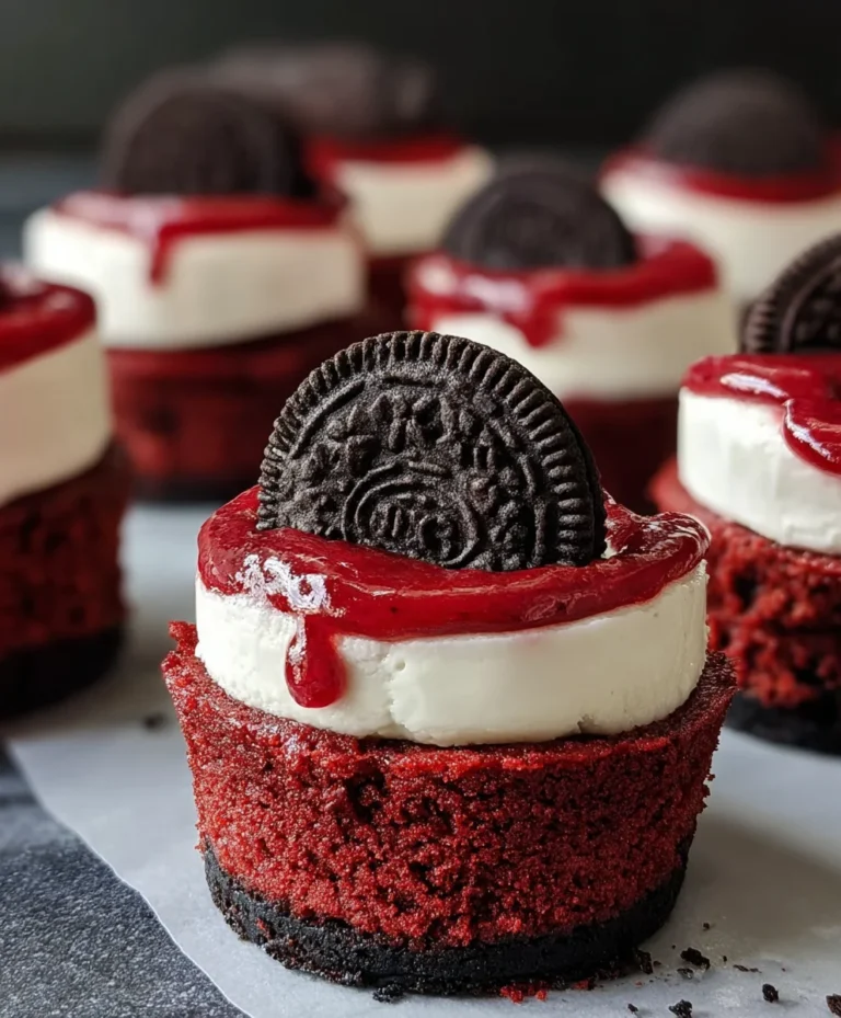 Mini Red Velvet Oreo Cheesecakes-Decadent Bites