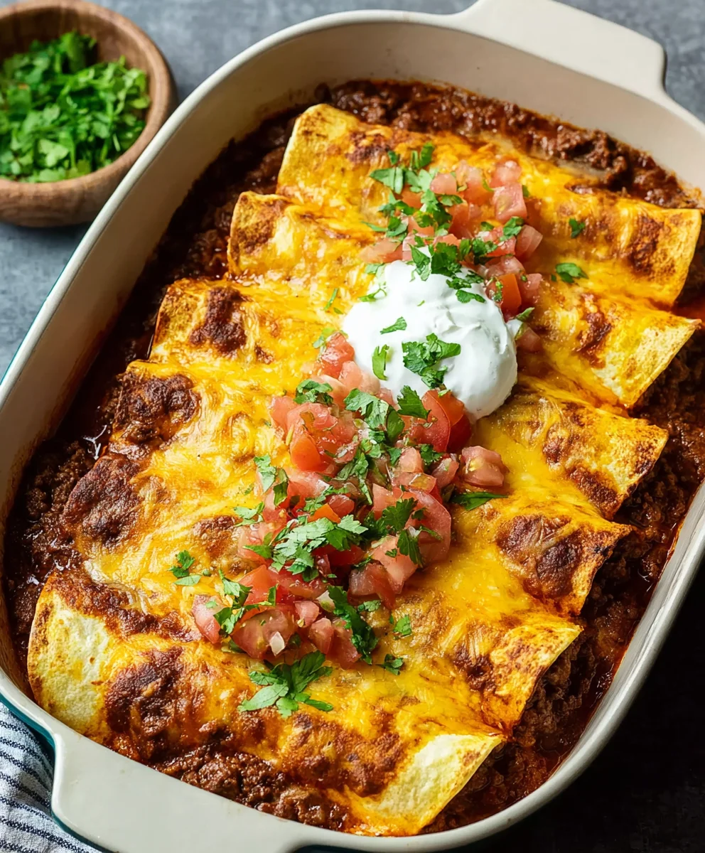 Easy Tex-Mex Beef Enchiladas Recipe