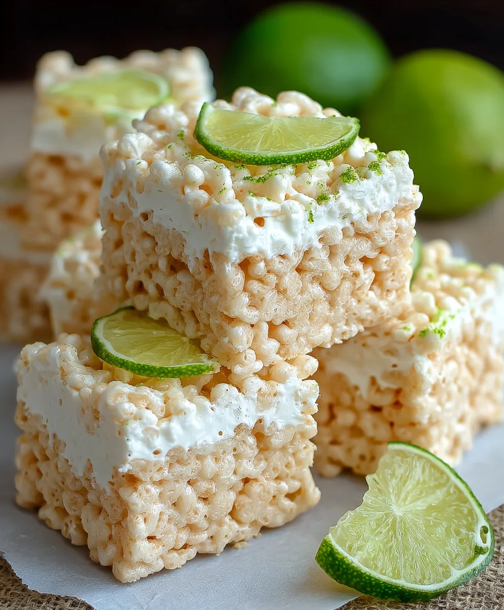Key Lime Pie Rice Treats - Tangy & Sweet Treat