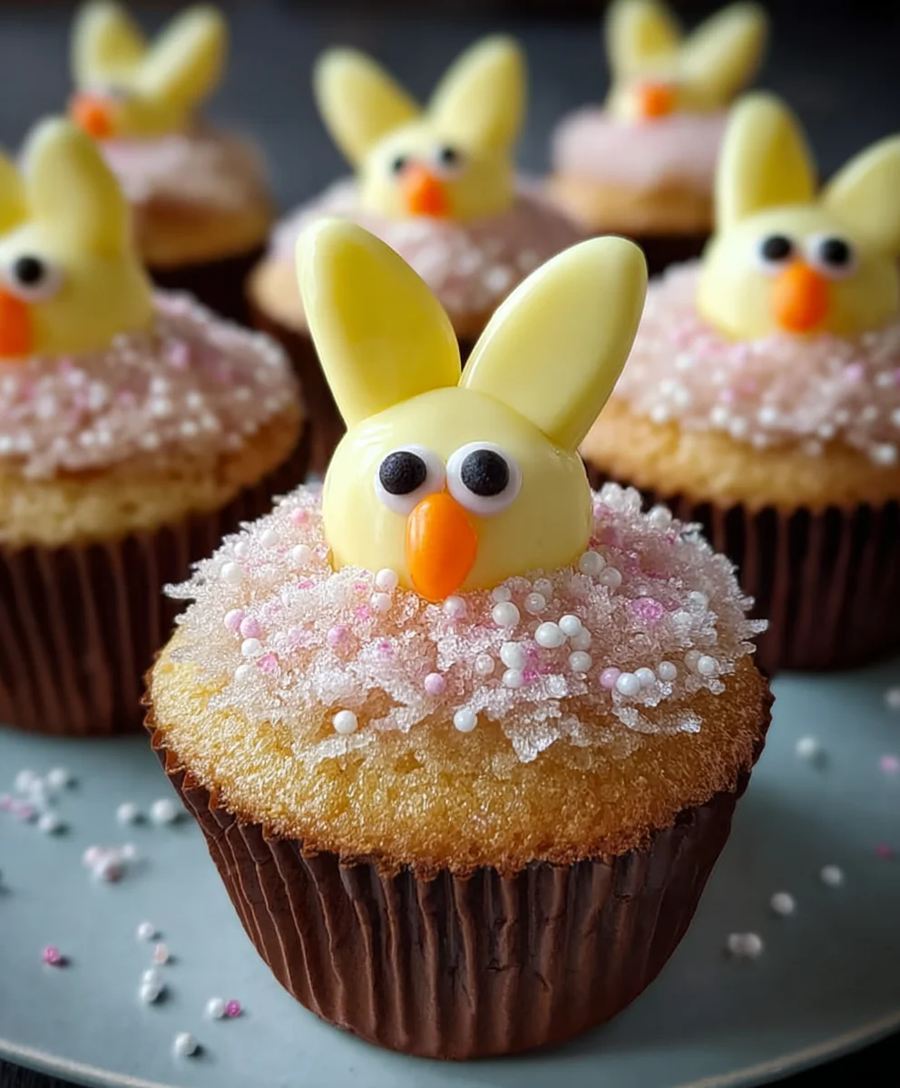 Easter Bunny Chick Cupcakes- Cute & Easy Recipe