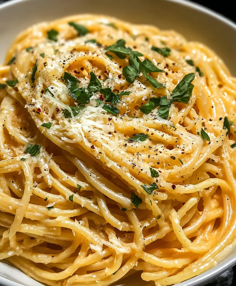 Cheesy Garlic Parmesan Spaghetti Recipe - Easy & Delicious