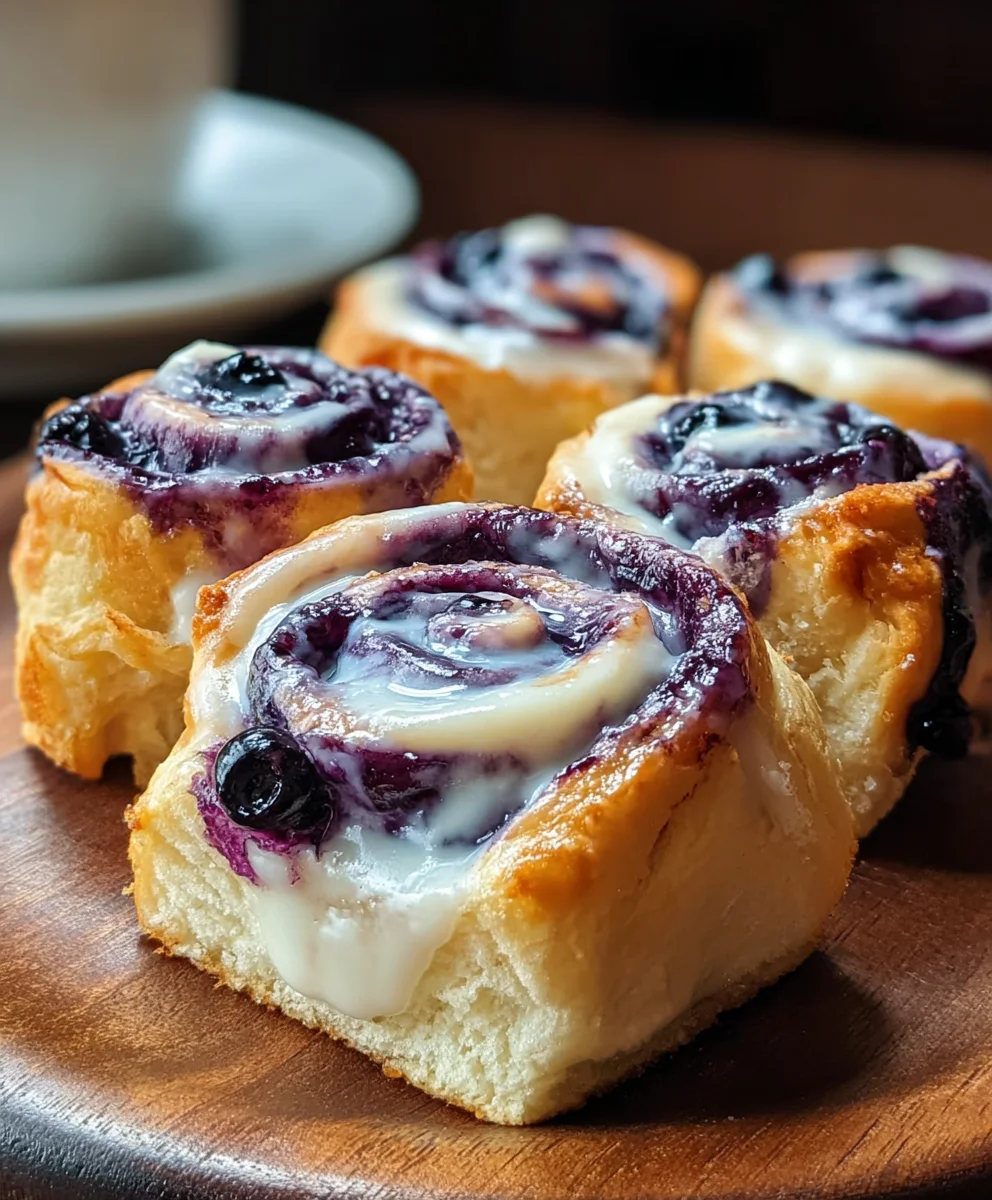 Blueberry Cheesecake Rolls-Decadent Dessert Rolls