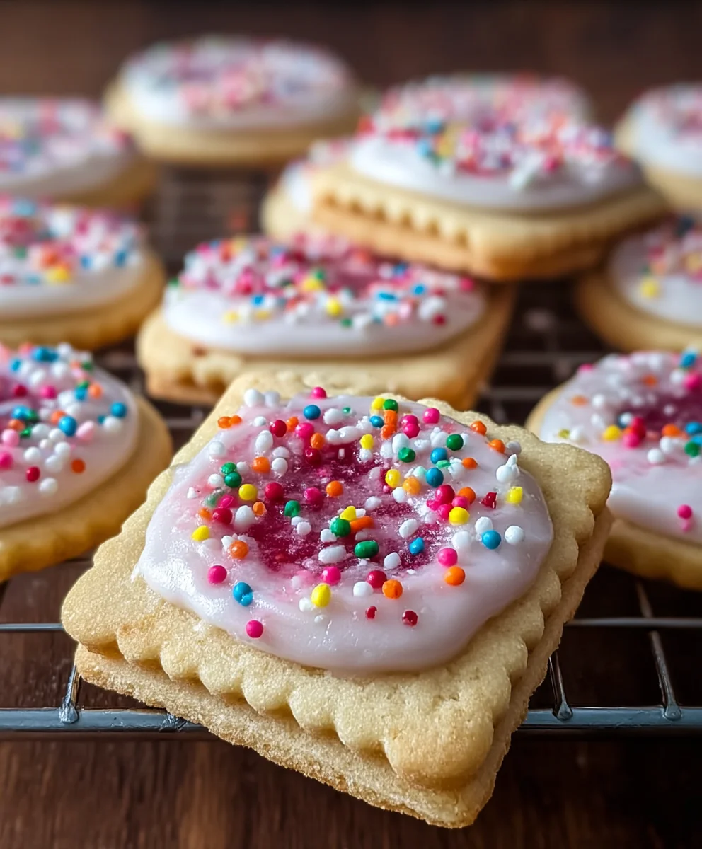 Frosted Pop-Tart Cookies-Easy Sweet Treat