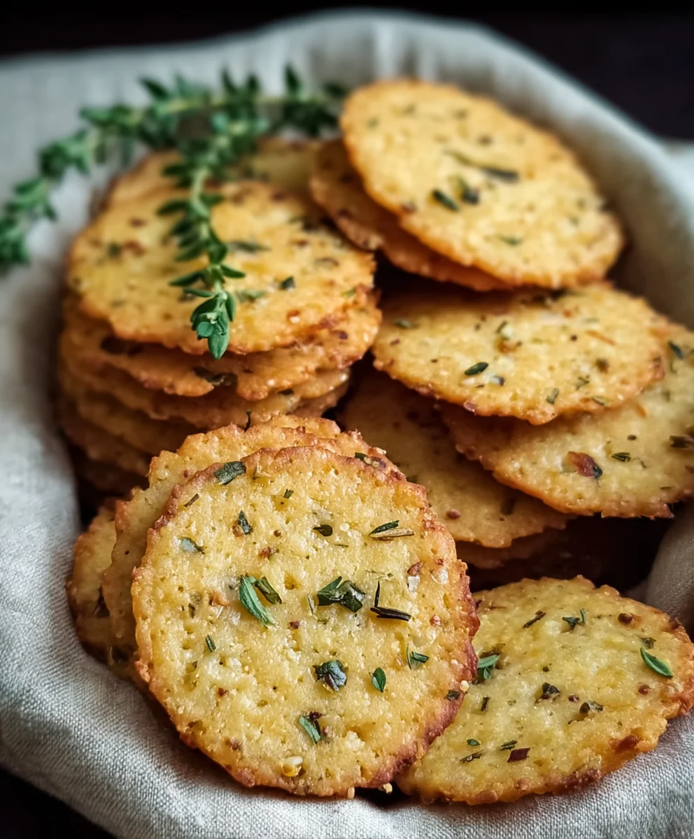 Garlic Herb Chickpea Flour Crackers- Easy Gluten-Free Snack