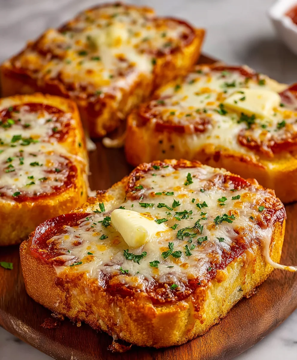 Texas Toast Garlic Bread Pizza - Easy & Delicious Recipe