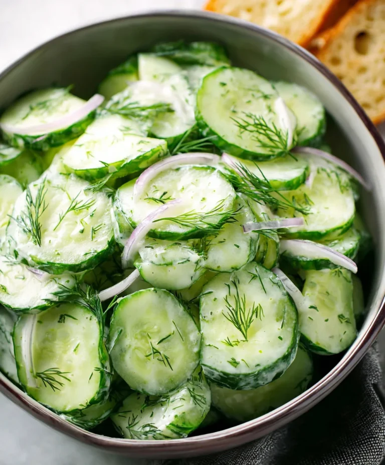 Refreshing Cucumber Dill Salad – Easy & Delicious