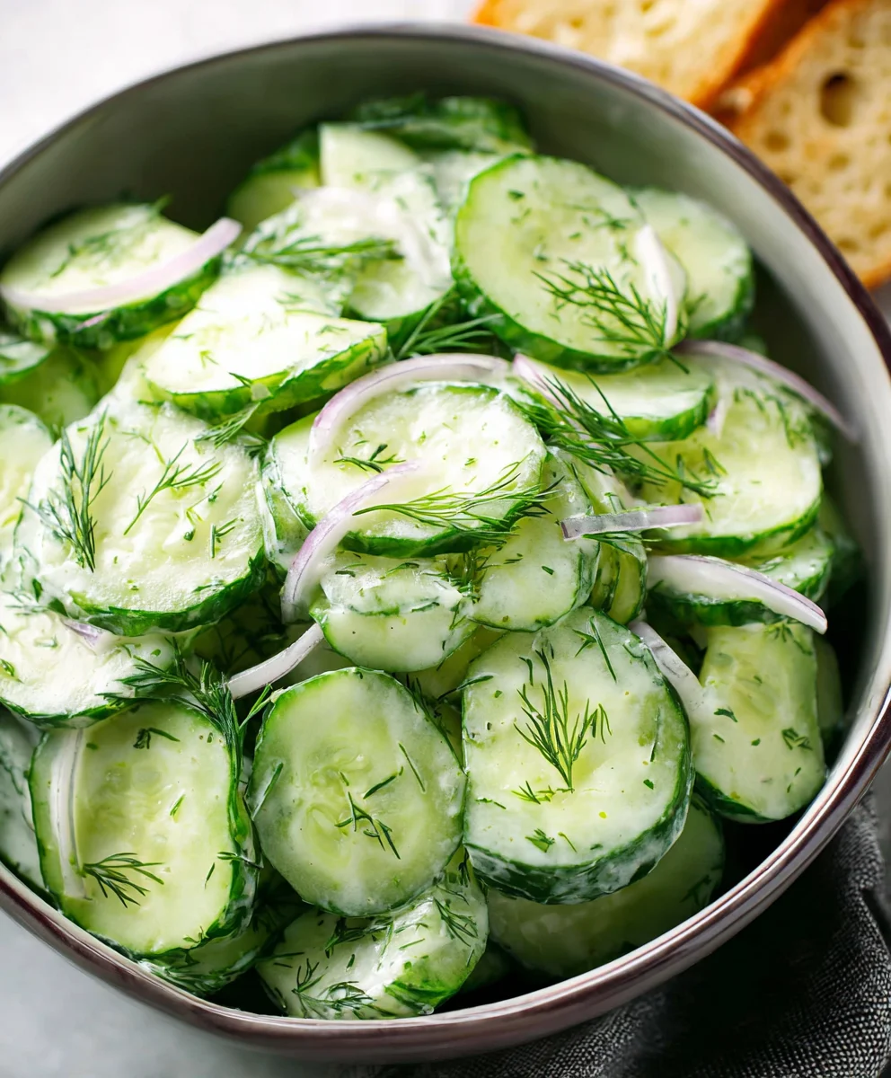 Refreshing Cucumber Dill Salad - Easy & Delicious