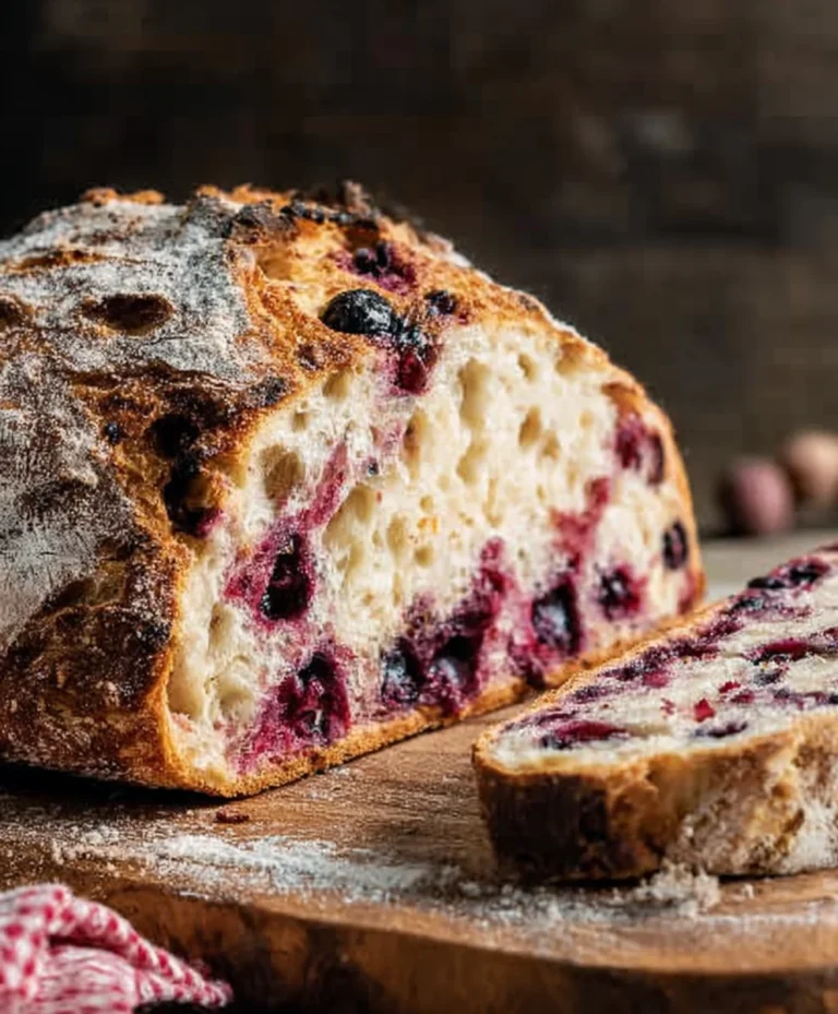 Lemon Blueberry Sourdough Bread Recipe