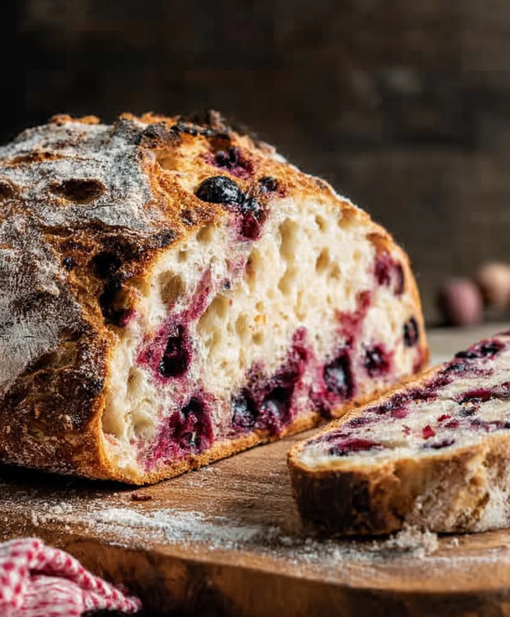 Lemon Blueberry Sourdough Bread Recipe