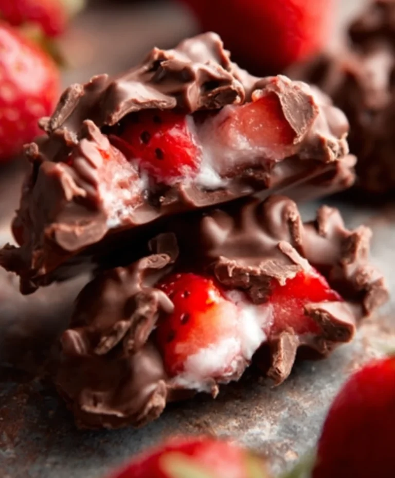 Chocolate Strawberry Yogurt Clusters – Easy Healthy Treat