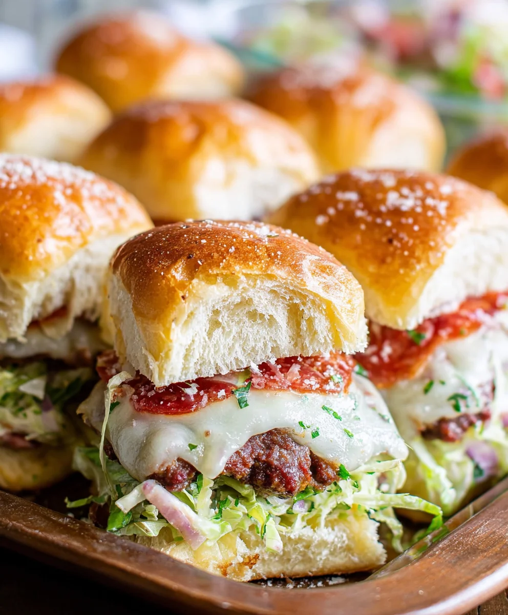 Beef Italian Grinder Sliders-Easy Party Bites