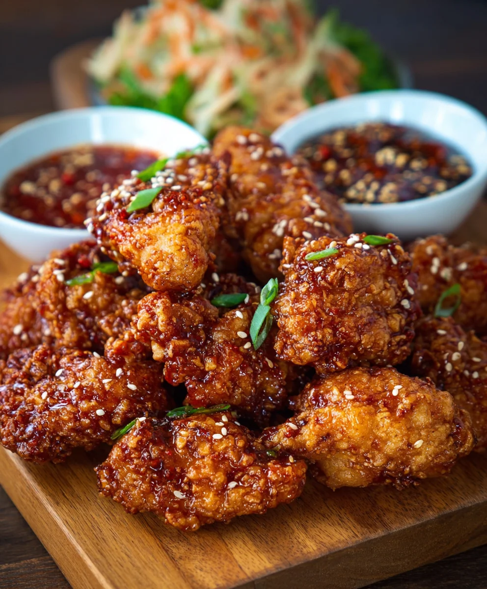 Korean Fried Chicken Recipe-Yangnyeom Style