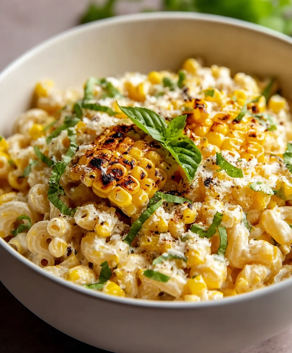 Creamy Street Corn Pasta Salad - Easy Recipe