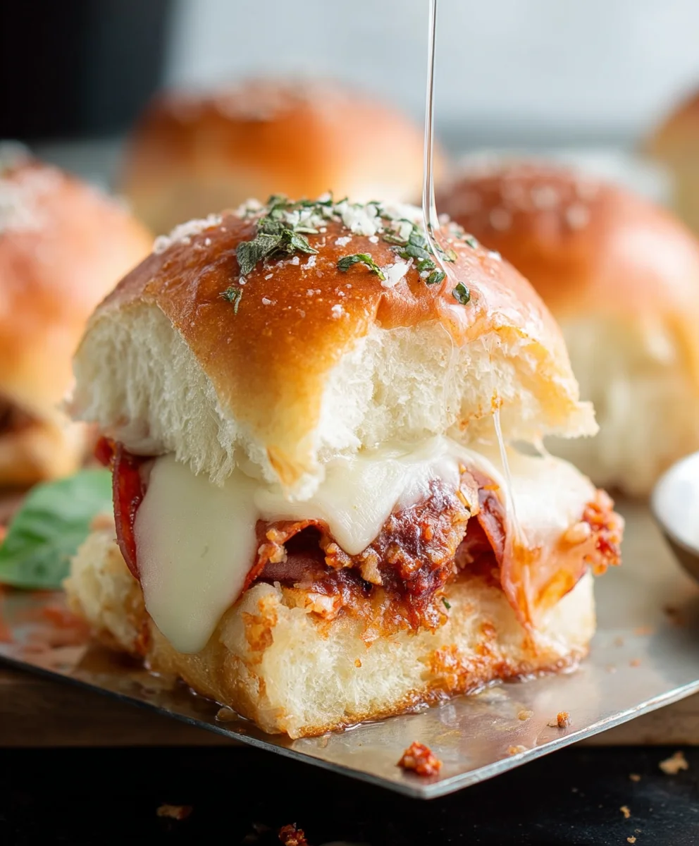 Easy Beef Pizza Sliders - Quick Appetizer Recipe