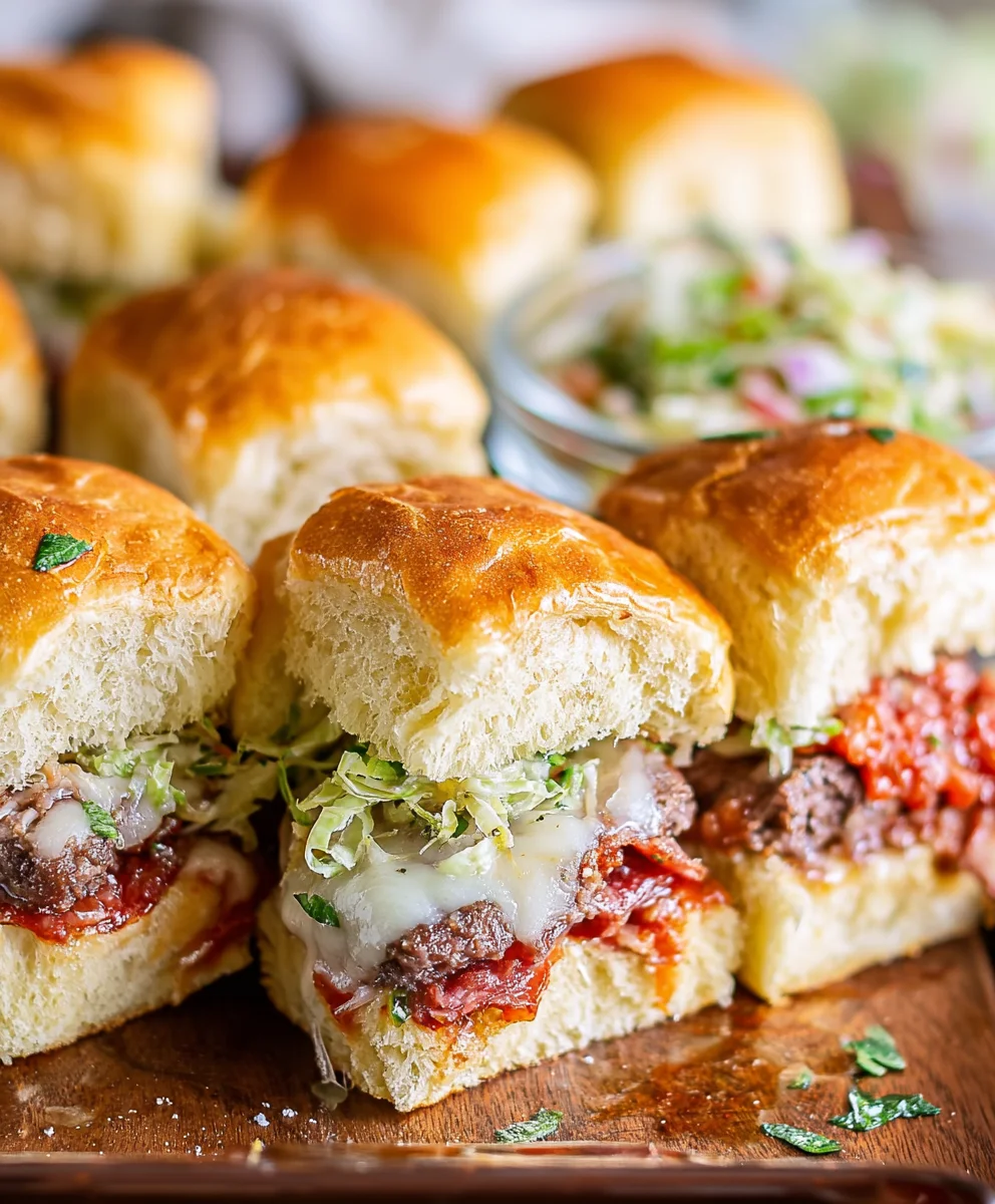 Beef Italian Grinder Sliders-Easy Party Bites