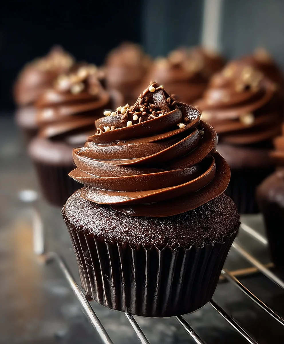 Decadent Chocolate Fudge Cupcakes-Irresistible Treat