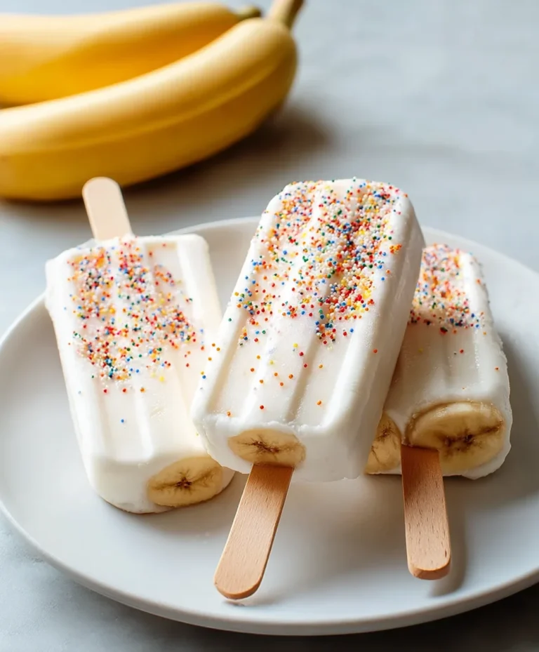 Easy Frozen Banana Yogurt Pops – Healthy Treat