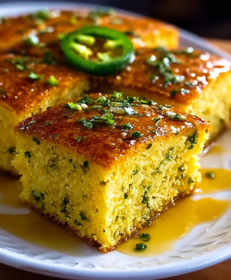 Spicy Jalapeño Cornbread with Lime Honey Glaze
