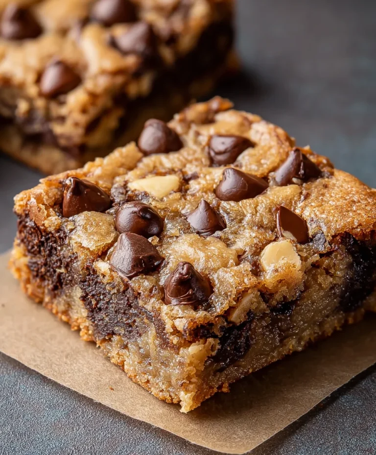 Easy Banana Chocolate Chip Cookie Bars Recipe