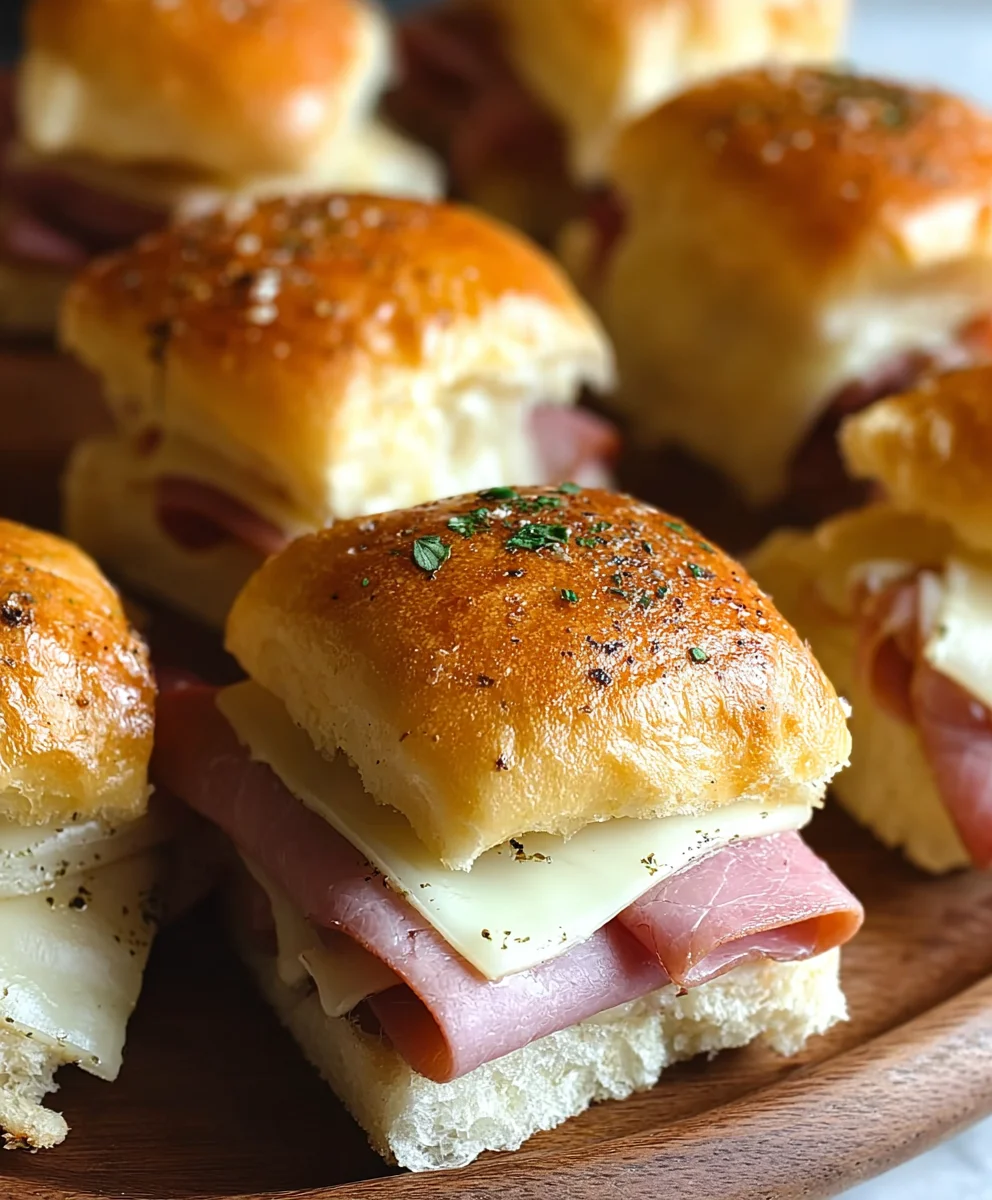 Easy Beef Beef Ham and Swiss Sliders Recipe