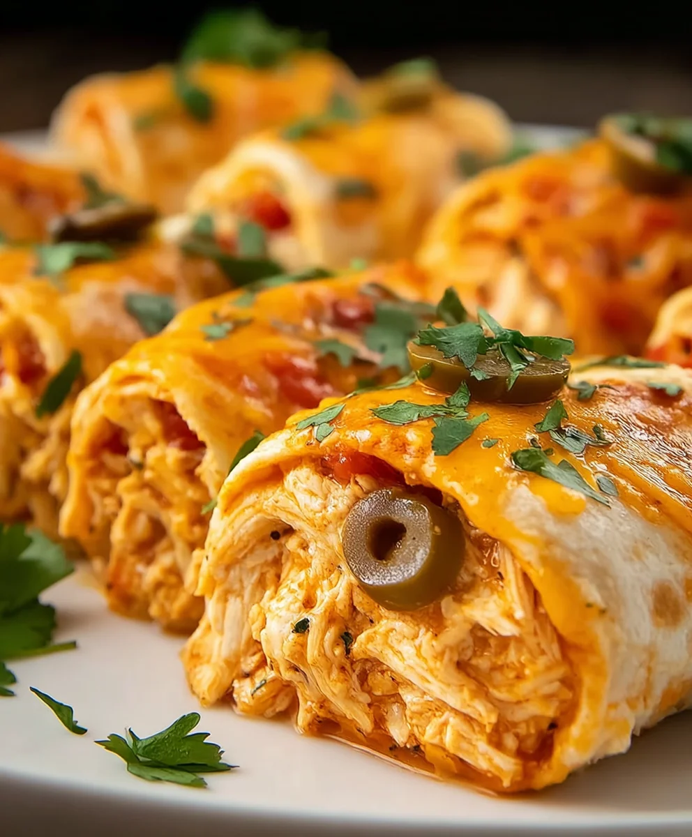 Easy Chicken Enchilada Roll Ups - Quick Dinner Recipe