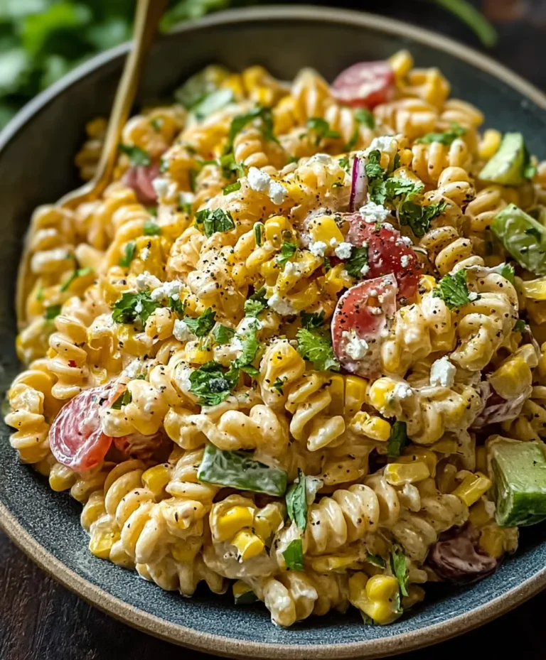 Mexican Street Corn Pasta Salad Recipe-Must Try