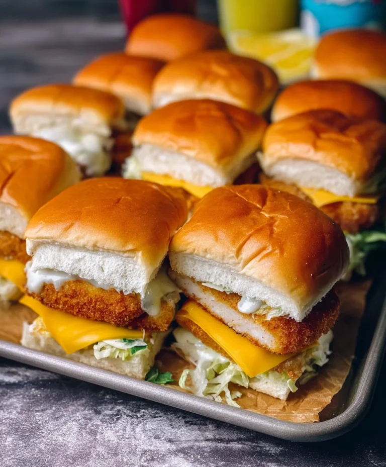 Filet-O-Fish Sliders Quick Easy Beef Burger Recipe