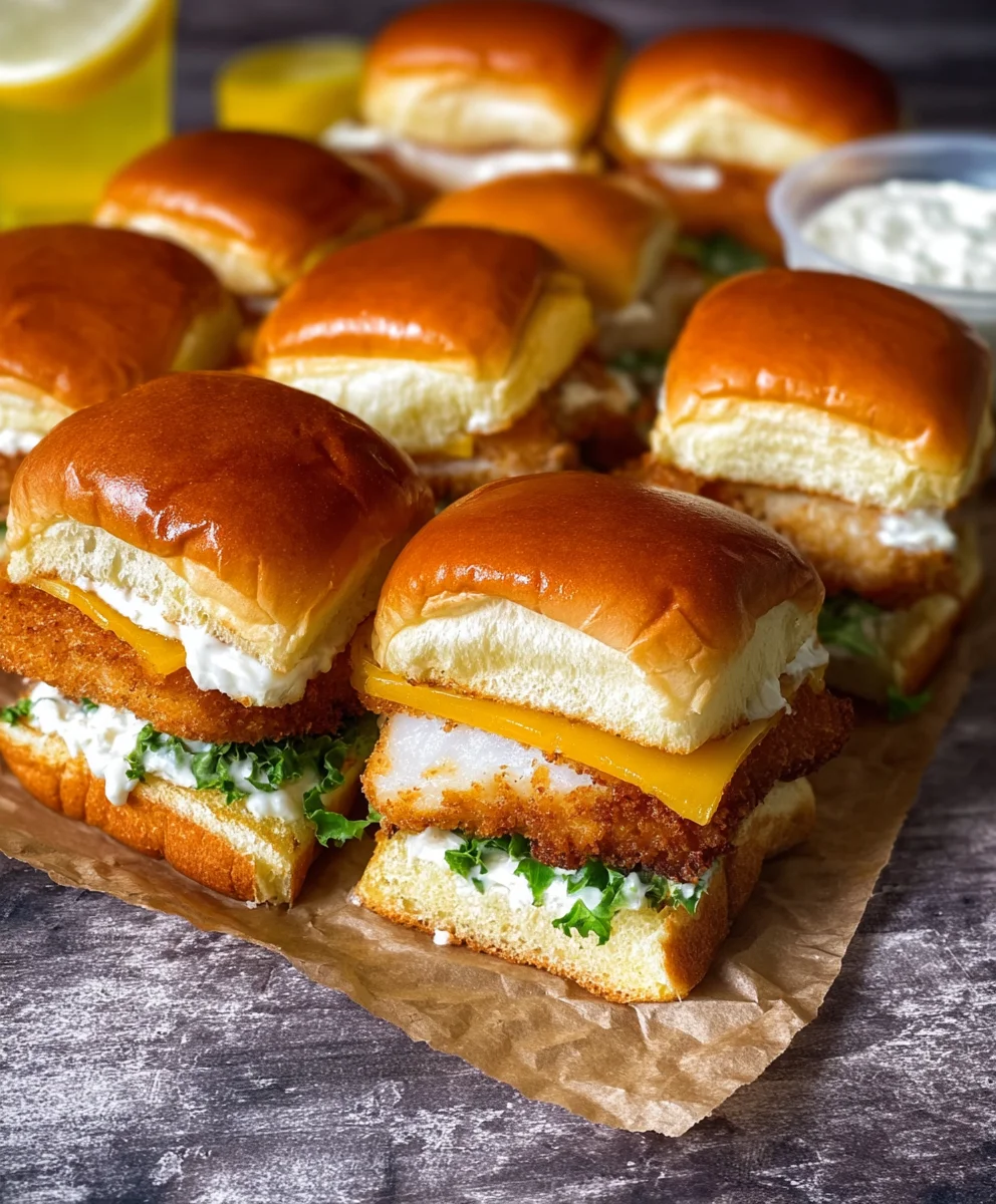 Filet-O-Fish Sliders Quick Easy Beef Burger Recipe