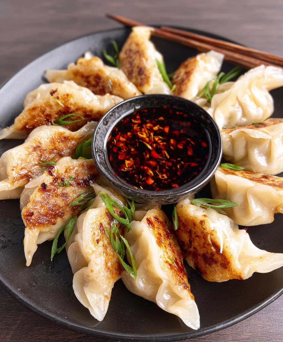 Easy Pan-Fried Chicken Potstickers Recipe