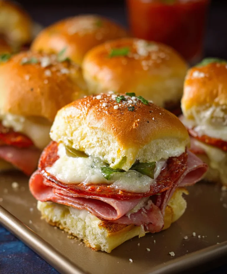 Spicy Beef Italian Sub Sliders-Easy Game Day Bites