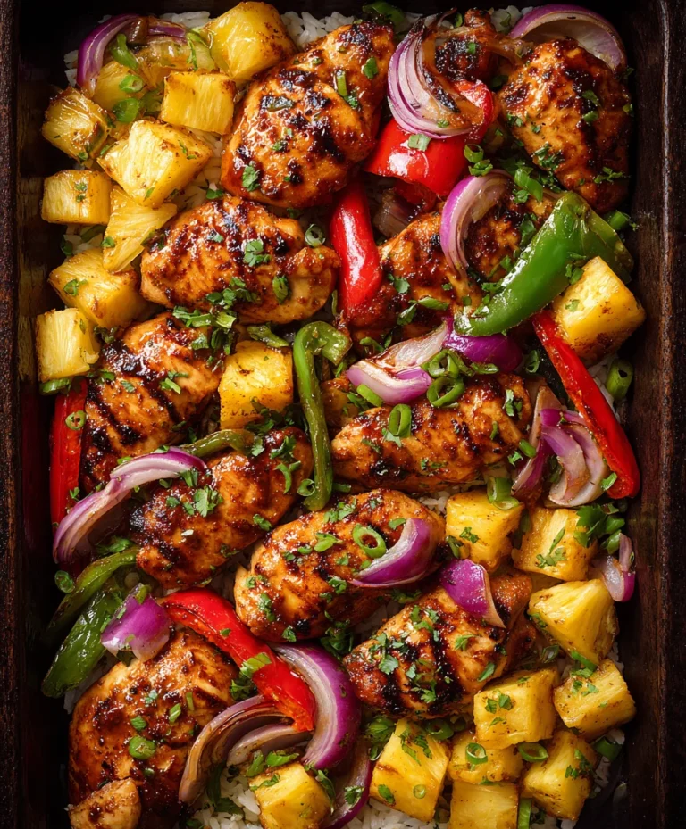 Easy Hawaiian Chicken Sheet Pan Dinner – Quick & Delicious