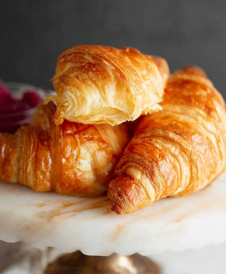 Flaky Homemade Croissants- Easy Recipe