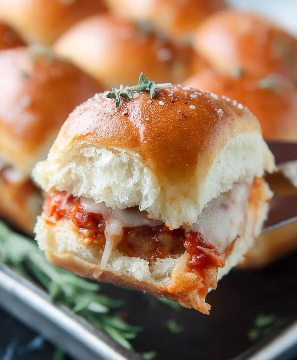 Easy Pizza Sliders- Crowd Pleasing Beef Bites