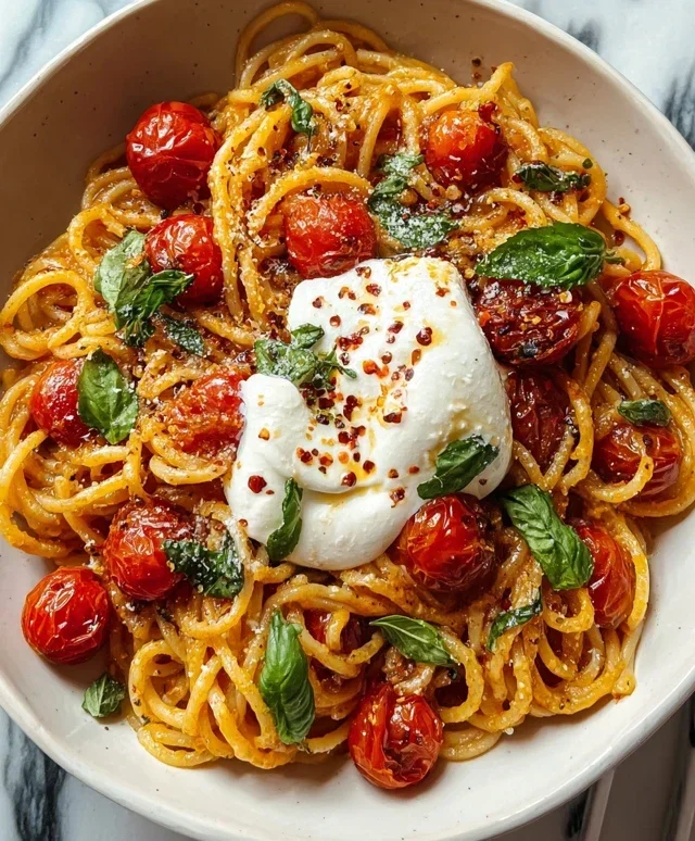 Burst Tomato Burrata Pasta
