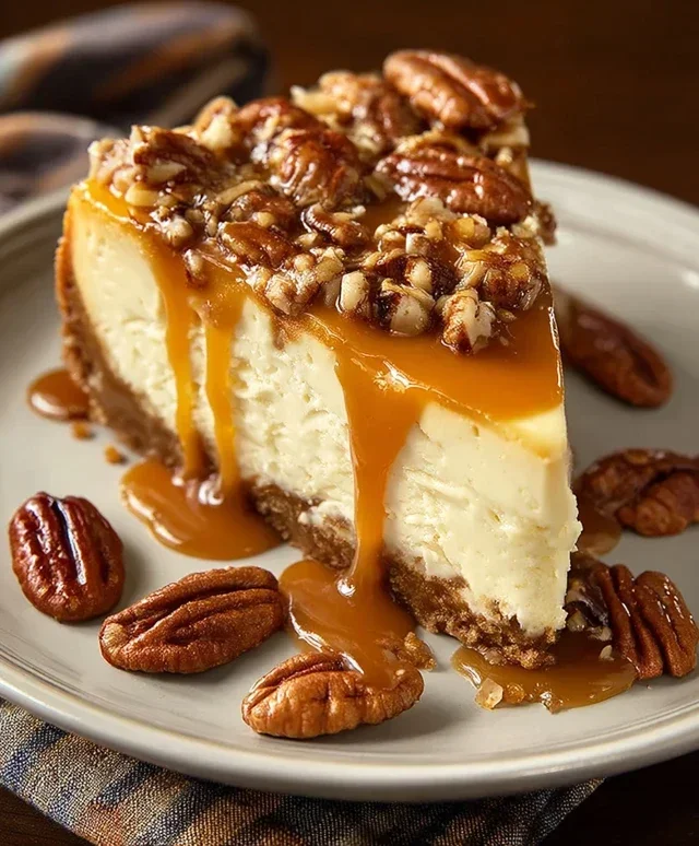 Pecan Caramel Cheesecake
