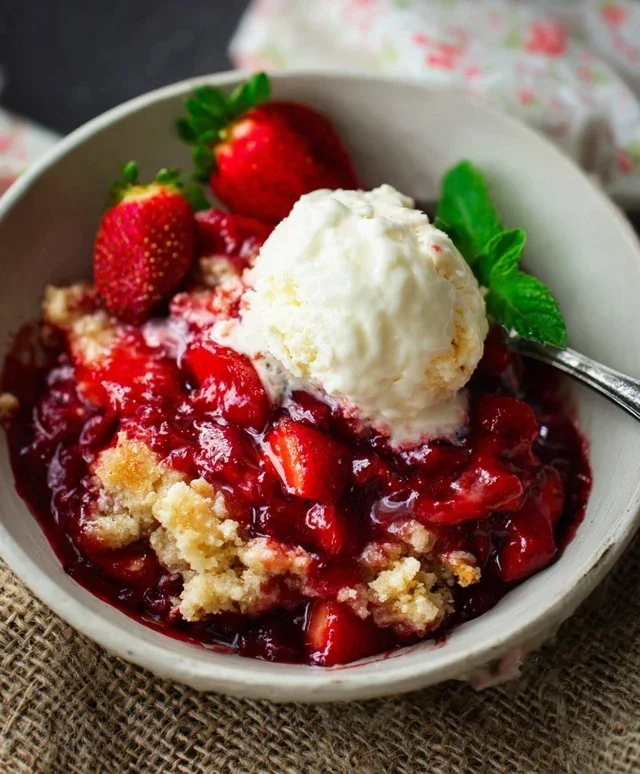 Strawberry Cobbler