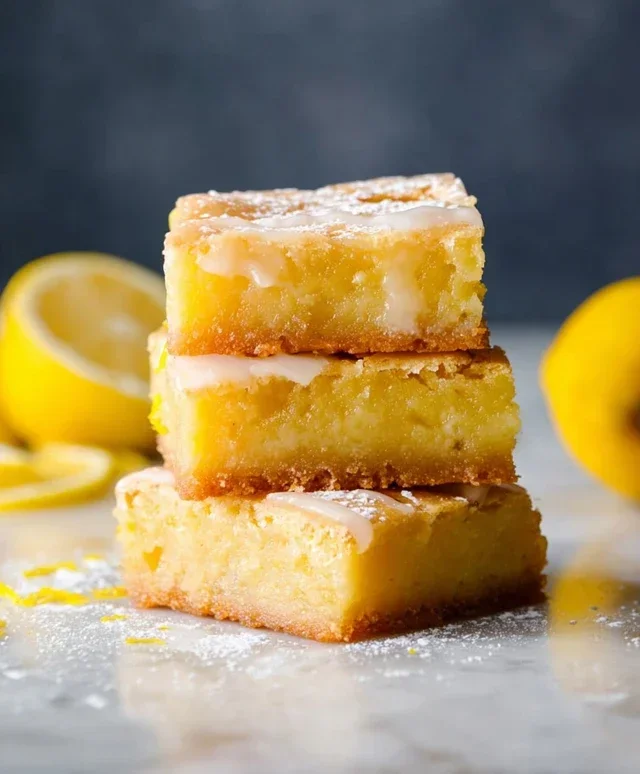 Easy Lemon Brownies Recipe
