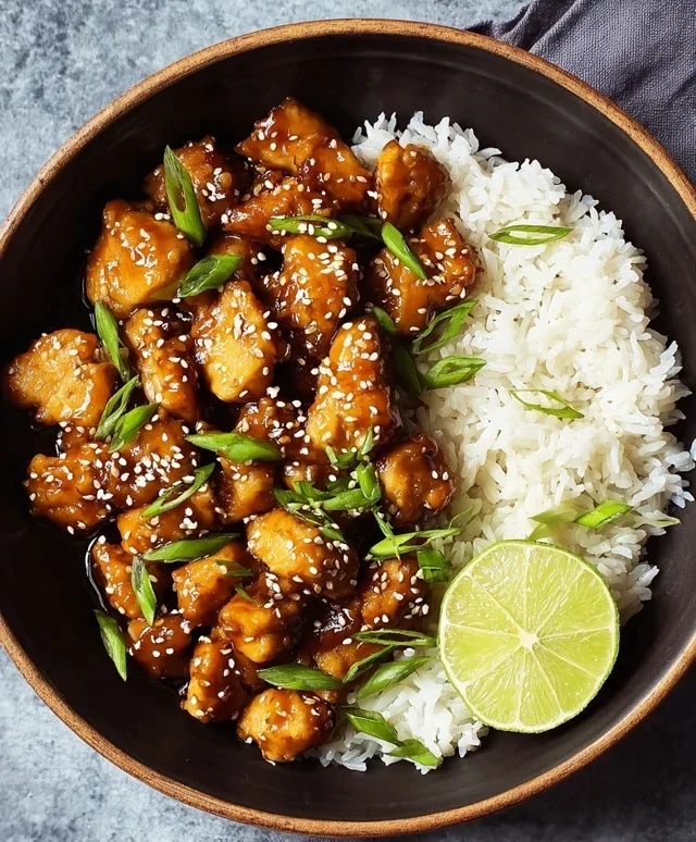 Healthy Sesame Chicken Dish