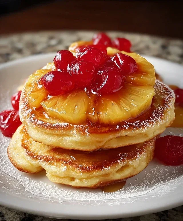 Pineapple Upside-Down Pancakes