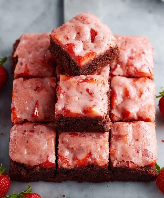 Strawberry Brownies