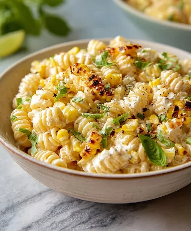 Creamy Street Corn Pasta Salad