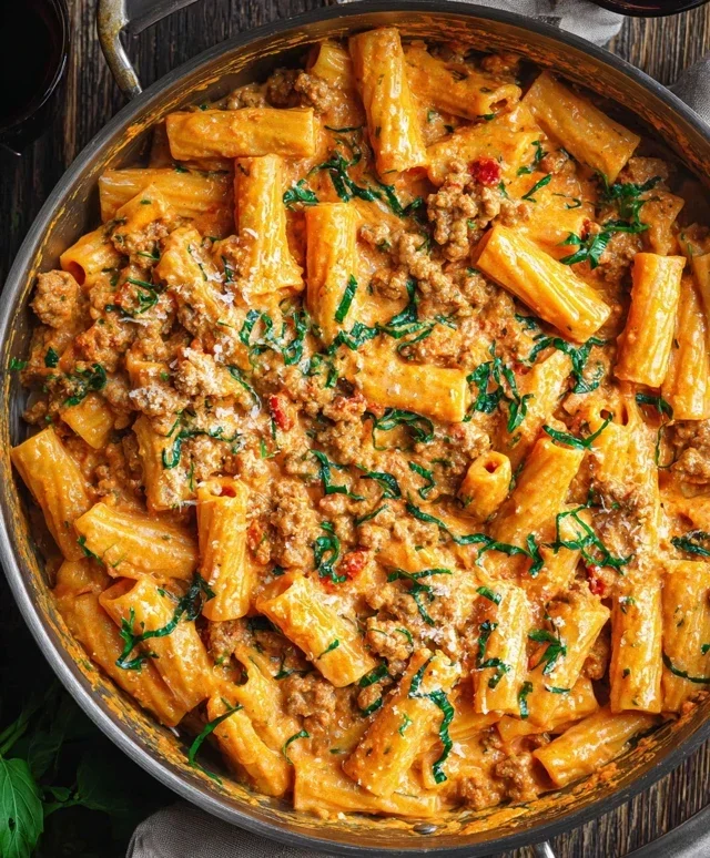 Creamy Sausage Rigatoni (One-Pan, 30-Minute Meal)