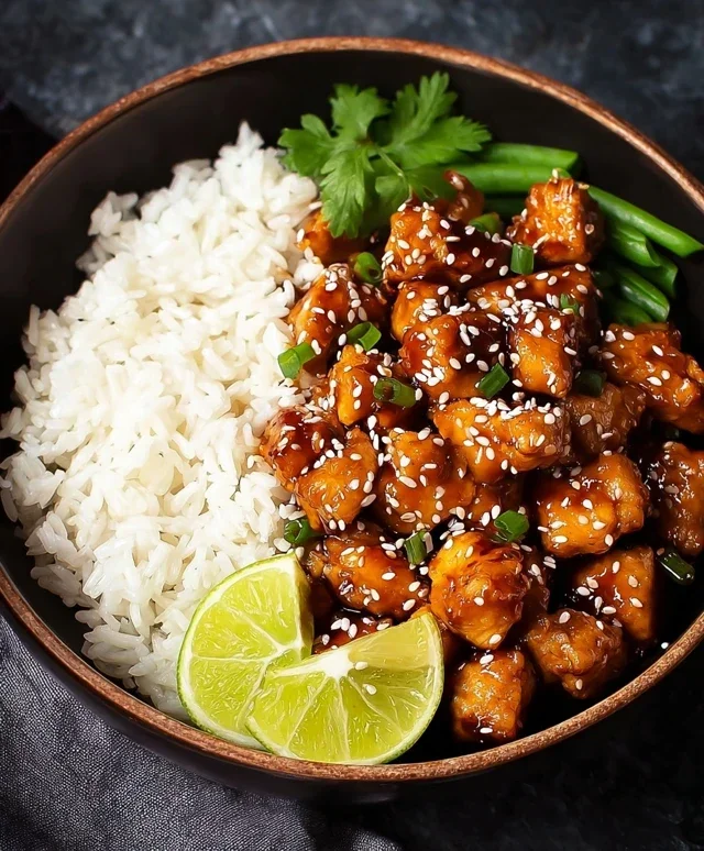 Healthy Sesame Chicken Dish