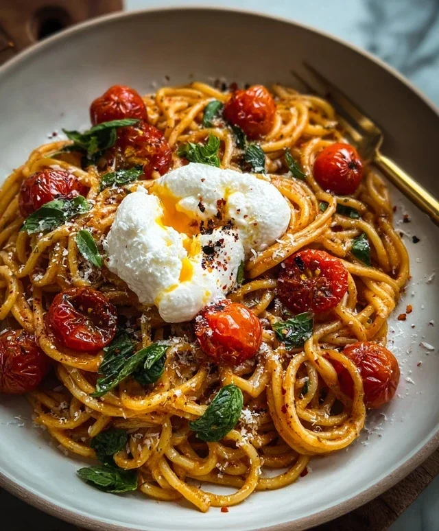 Burst Tomato Burrata Pasta