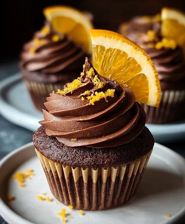 Orange Chocolate Cupcakes