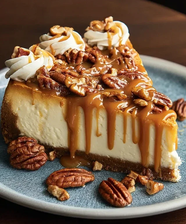 Pecan Caramel Cheesecake