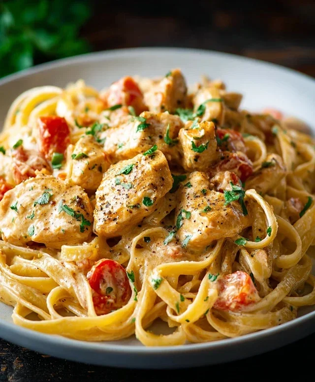 Crock Pot Creamy Cajun Chicken Pasta