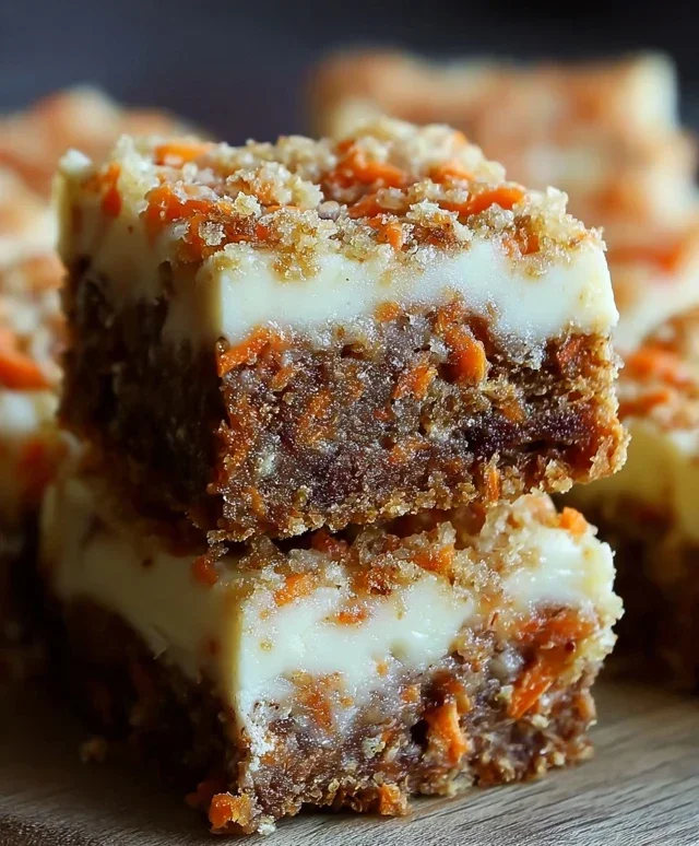 Irresistibly Indulgent Carrot Cake Cream Cheese Bars