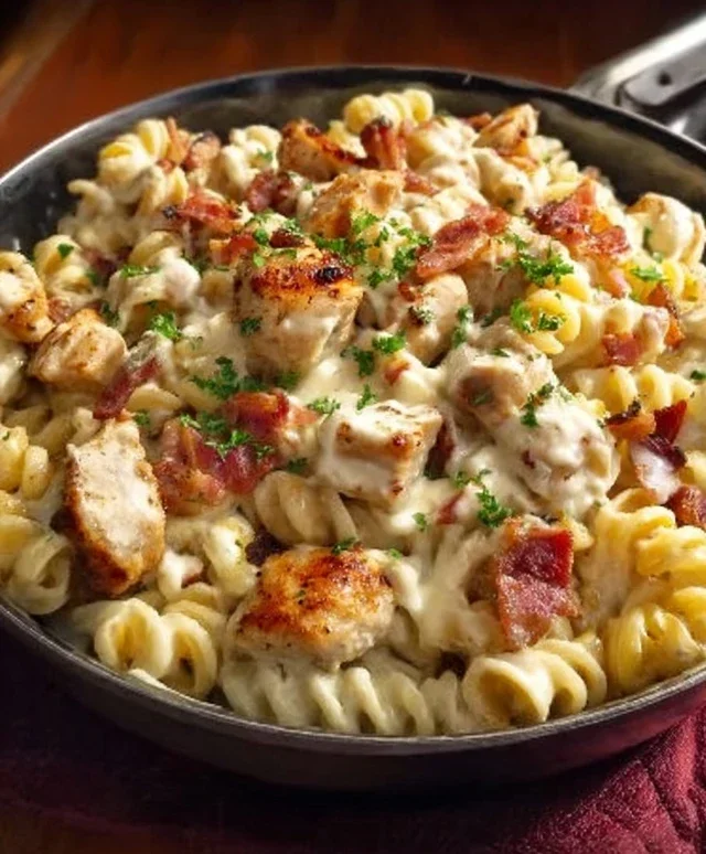 Chicken Beef Beef Bacon Ranch Pasta